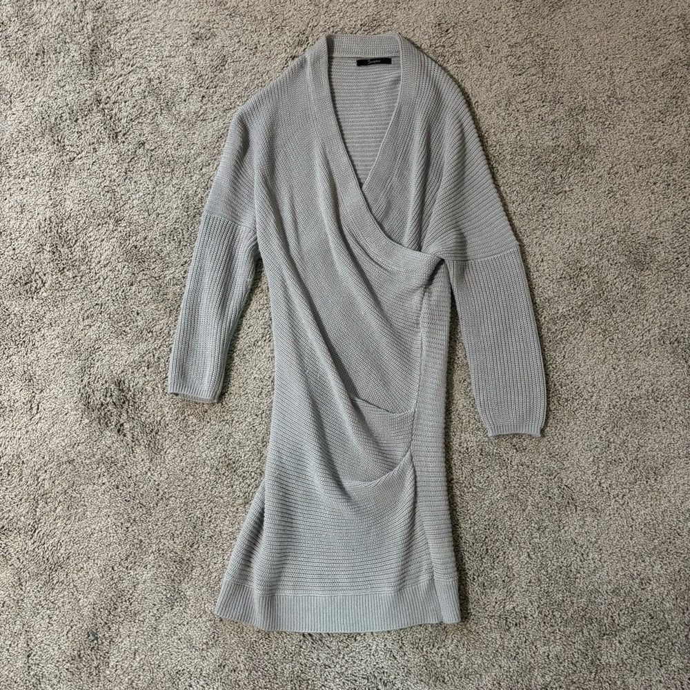 Simplee Size S/M Grey Knit Sweater Dress
